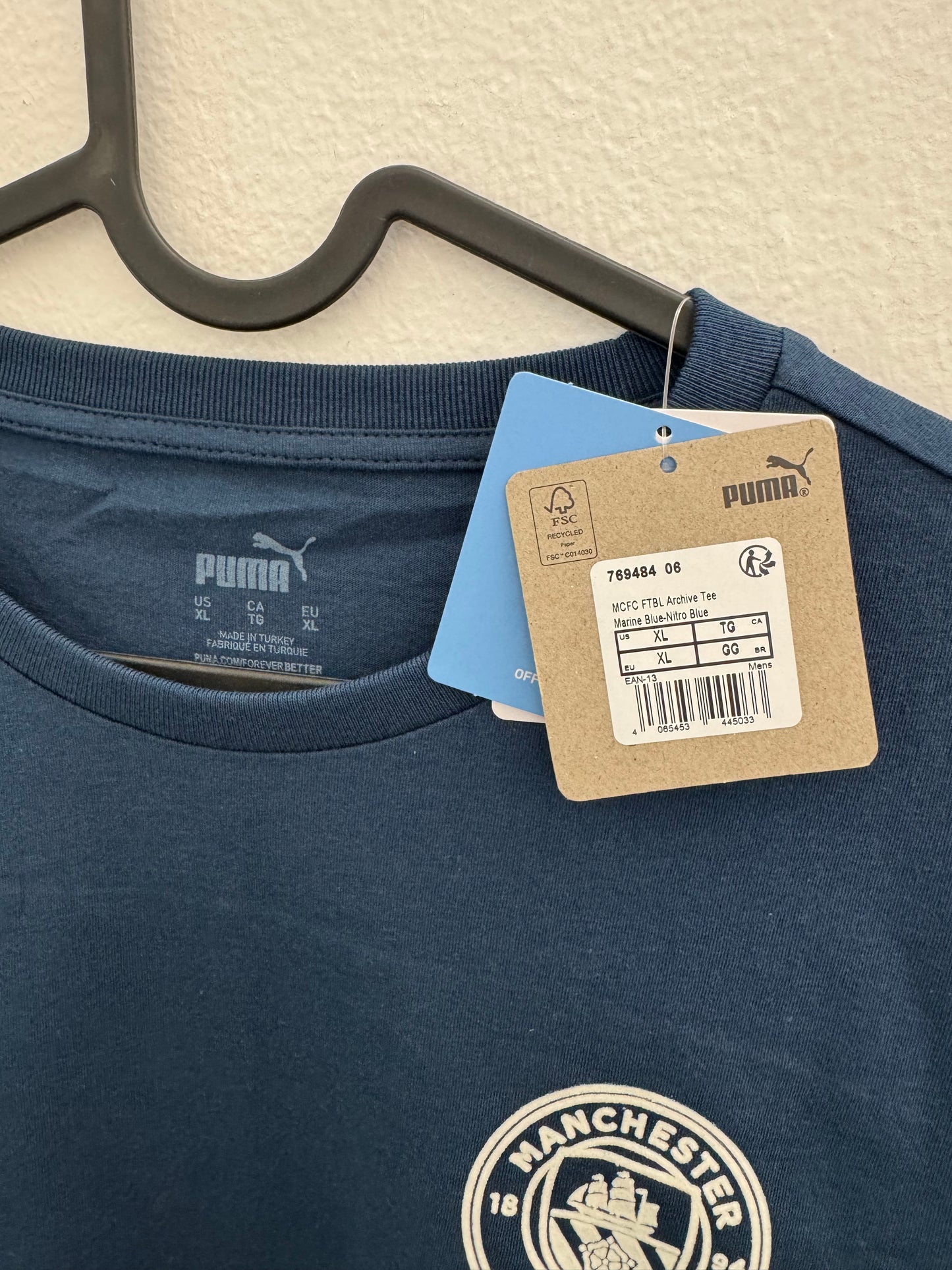 Maglia passeggio Manchester city taglia XL